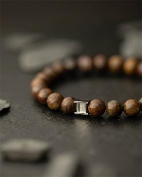 Preview: Armband mit 8 mm Pietersit-Stein - Gem Hurricane